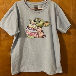 Boys or Girls Easter - Baby Yoda - Short Sleeve Shirt